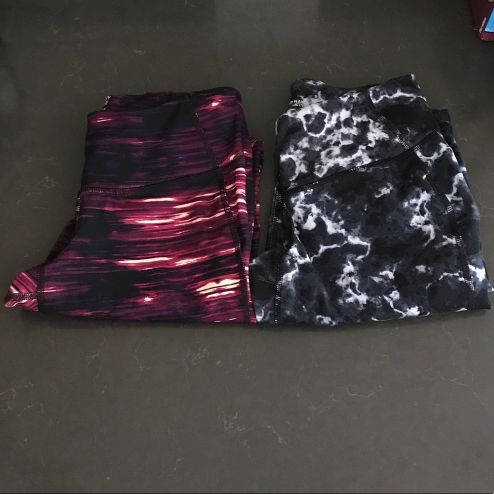 Different patterned work out pants